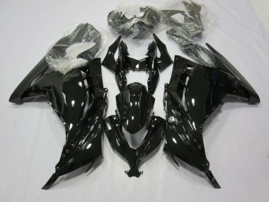 Black Gloss 13-18 Kawasaki Ninja 300 Fairings