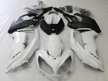 Black and White 12-16 Kawasaki Ninja 650R Fairings