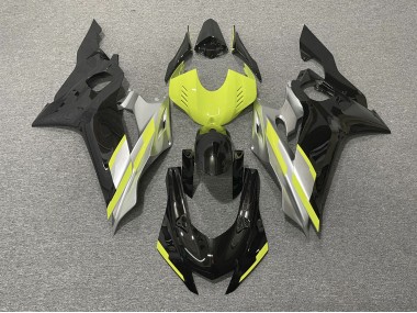 Black with Floro Yellow 17-21 Yamaha R6 Fairings