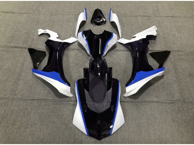 Blue Black and White 15-19 Yamaha R1 Fairings