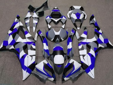 Blue Camo Plain 08-16 Yamaha R6 Fairings