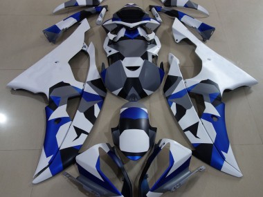 Blue Snow Camo 08-16 Yamaha R6 Fairings