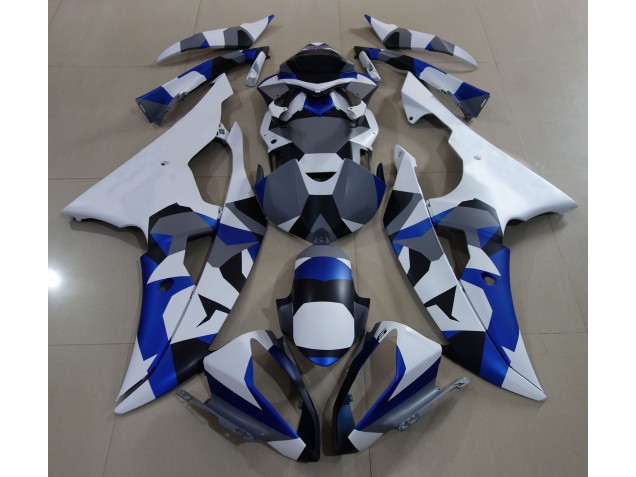 Blue Snow Camo 08-16 Yamaha R6 Fairings