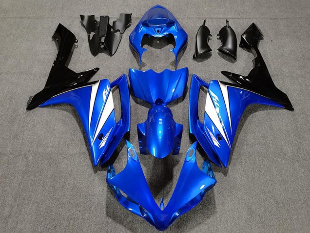 Blue White and Black 07-08 Yamaha R1 Fairings