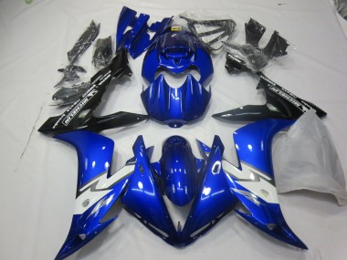 Gloss Blue White 04-06 Yamaha R1 Fairings