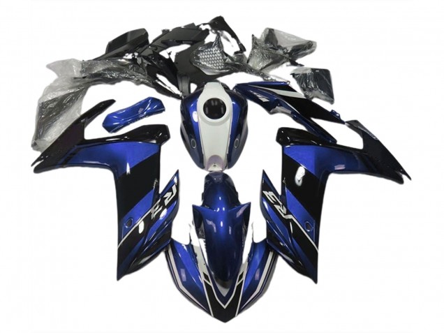 Blue and Gloss Black 15-18 Yamaha R3 Fairings