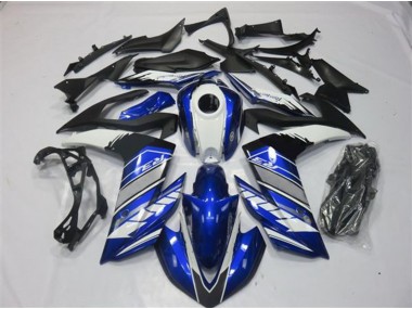 Blue and Silver 15-18 Yamaha R3 Fairings