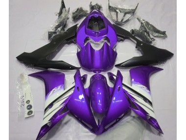 Bright Purple & White 04-06 Yamaha R1 Fairings