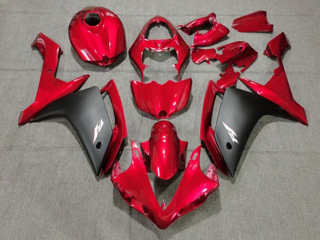 Candy Red & Black 07-08 Yamaha R1 Fairings