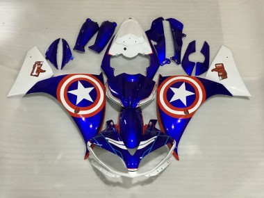 Captain America 09-11 Yamaha R1 Fairings