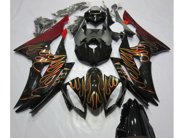 Custom Flame 08-16 Yamaha R6 Fairings