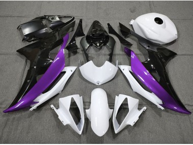 Custom Purple Black and White 08-16 Yamaha R6 Fairings