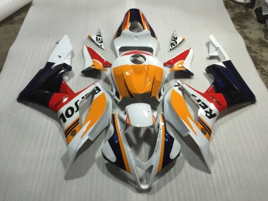 Custom White Repsol 07-08 Honda CBR600RR Fairings