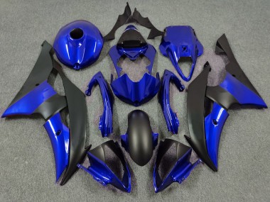 Deep Blue and Matte Black 08-16 Yamaha R6 Fairings