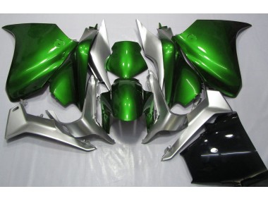 Deep Green and Silver 10-13 Honda VFR1200 Fairings