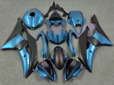 Electric Blue and Matte Black 08-16 Yamaha R6 Fairings