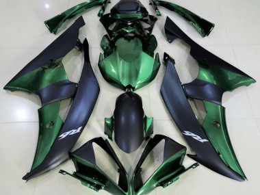 Forest Green and Matte Black 08-16 Yamaha R6 Fairings