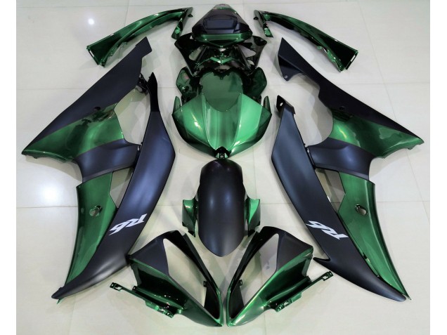 Forest Green and Matte Black 08-16 Yamaha R6 Fairings