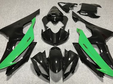 Gloss Black & Green 08-16 Yamaha R6 Fairings