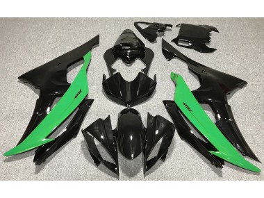 Gloss Black & Green 08-16 Yamaha R6 Fairings