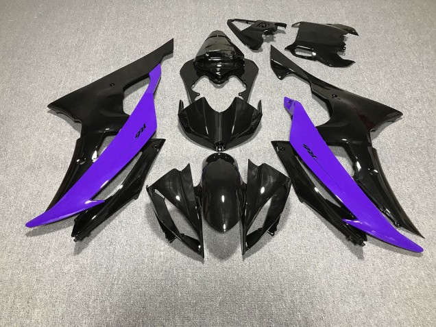 Gloss Black & Purple 08-16 Yamaha R6 Fairings