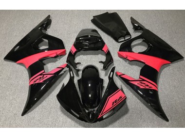 Gloss Black and Red 03-04 Yamaha R6 Fairings