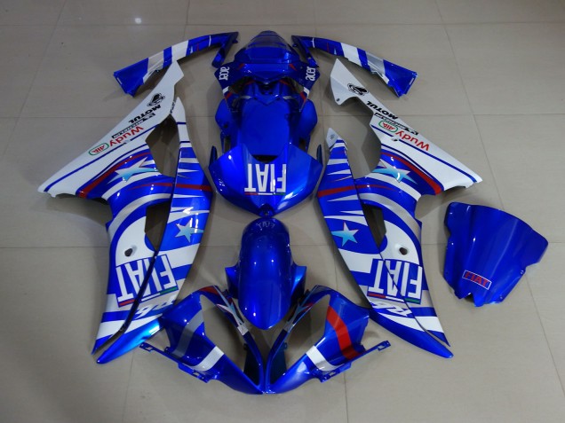 Gloss Blue Fiat 08-16 Yamaha R6 Fairings