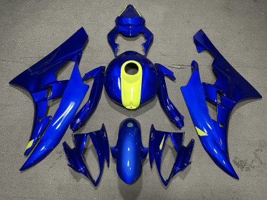 Gloss Blue & High Vis Yellow 06-07 Yamaha R6 Fairings