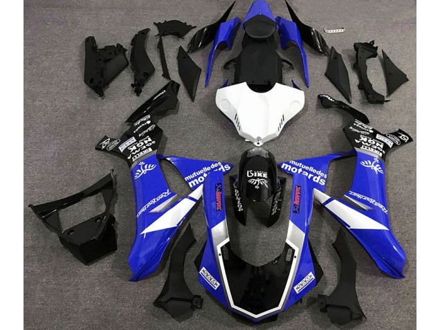 Gloss Blue Logo Style 15-19 Yamaha R1 Fairings