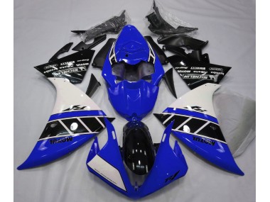 Gloss Blue White and Black 12-14 Yamaha R1 Fairings