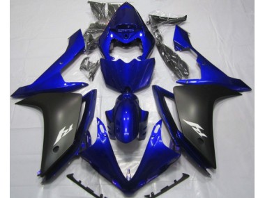 Gloss Blue and Black 07-08 Yamaha R1 Fairings