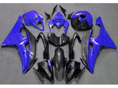 Gloss Blue and Carbon 08-16 Yamaha R6 Fairings