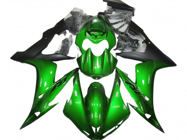 Gloss Green & Black 04-06 Yamaha R1 Fairings