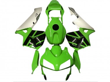 Gloss Green & Matte Silver 03-04 Honda CBR600RR Fairings