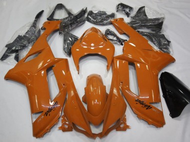 Gloss Orange 07-08 Kawasaki ZX6R Fairings