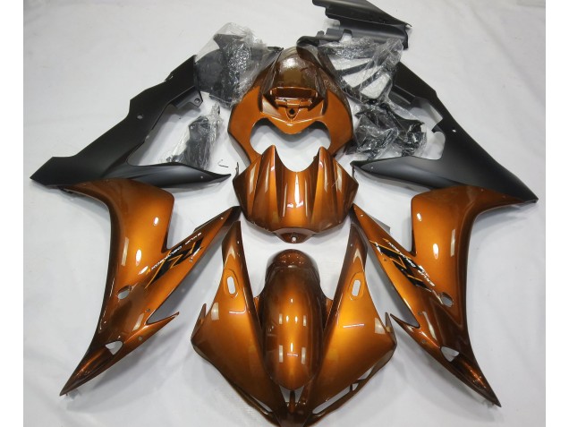 Gloss Orange & Black 04-06 Yamaha R1 Fairings