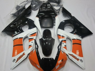 Gloss Orange and Black 98-02 Yamaha R6 Fairings