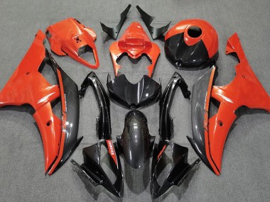 Gloss Orange and Carbon 08-16 Yamaha R6 Fairings