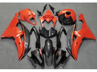 Gloss Orange and Carbon 08-16 Yamaha R6 Fairings