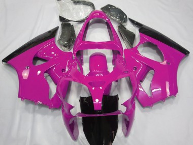 Gloss Pink & Black 00-02 Kawasaki ZX6R Fairings