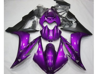 Gloss Purple & Black 04-06 Yamaha R1 Fairings