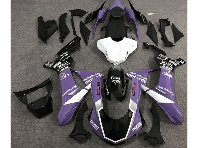 Gloss Purple Logo Style 15-19 Yamaha R1 Fairings