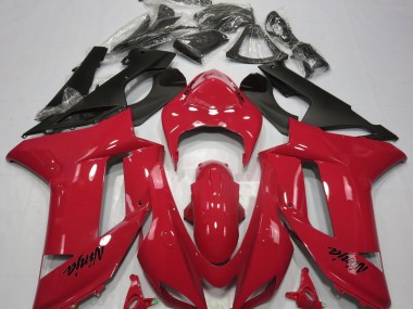 Gloss Red 07-08 Kawasaki ZX6R Fairings