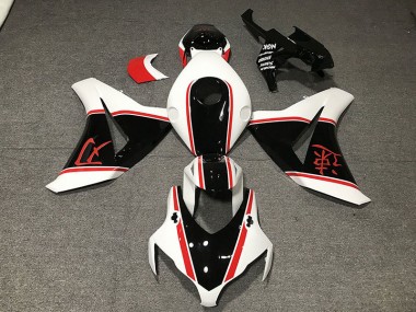 Gloss White Red and Black 08-11 Honda CBR1000RR Fairings