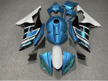 Light Blue Black and White OEM Style 08-16 Yamaha R6 Fairings