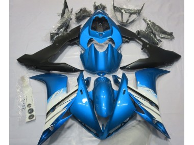 Light Blue & White 04-06 Yamaha R1 Fairings