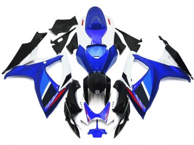 Light Blue and Deep Blue OEM Style w Red 06-07 Suzuki GSXR 600-750 Fairings