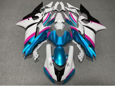 Light Blue and Pink 17-21 Yamaha R6 Fairings