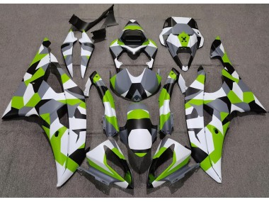 Light Green Camo Plain 08-16 Yamaha R6 Fairings