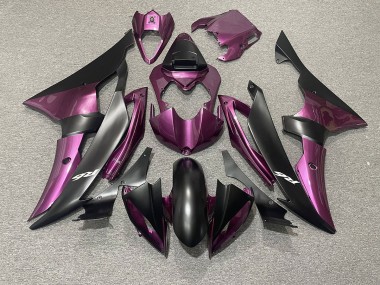 Light Purple and Matte Black 08-16 Yamaha R6 Fairings